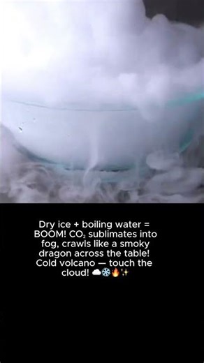 Dry ice + boiling water = BOOM