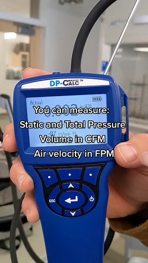 Basic introduction to a TS Velocicalc! Measuring the pressure and velocity of air in a ventilation system, by USU industrial hygiene students.
