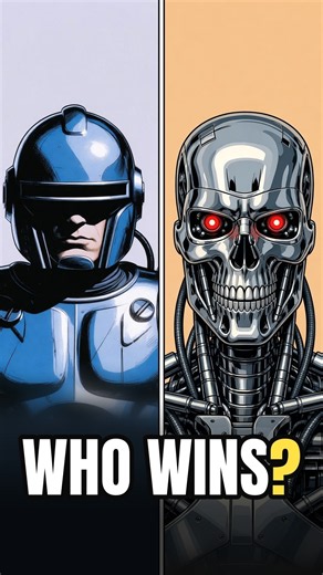 RoboCop vs Terminator T-800: Who Wins? #shorts