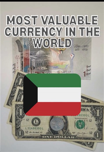 Did you know that Kuwait has the strongest national currency? It’s value far exceeds the USD, Euro, and British Pound. #kuwait🇰🇼 #educationalvideo #traveltok #middleeastern #currency