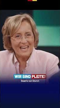 How dramatic the situation in Germany really is! Beatrix von Storch - AfD Parliamentary Group in ...