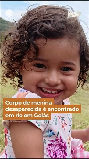 Missing girl's body found in river in Goiás #shorts #falabrasil