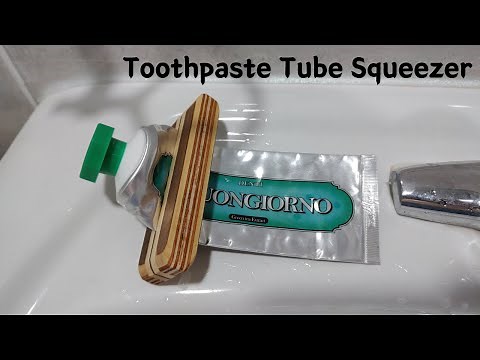 [DIY] Toothpaste Tube Squeezer(Wooden)