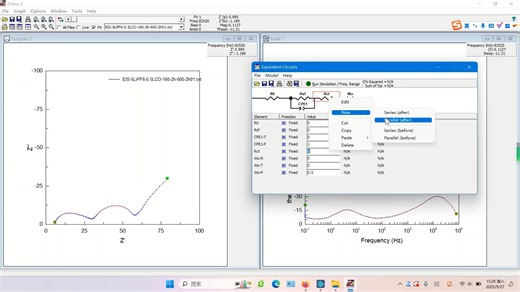 EIS数据处理、拟合、画图