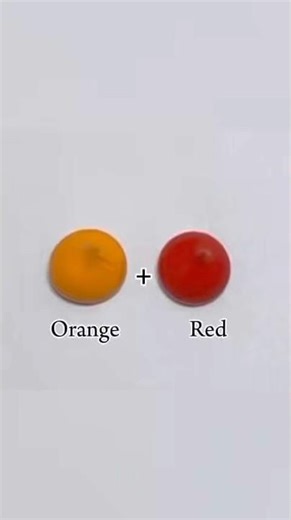 Orange & Red | Color Mix #colormixing #colormixingmagic #colortheory #colorconcept #mix