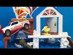 EL MUELLE DEL TIBURON - MATCHBOX MINISET - SHARK PIER MATCHBOX MINI SET - PLAYDOH