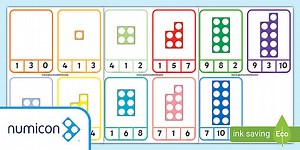 Numicon Shape Counting Peg Matching Game