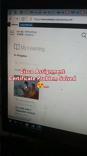 Cisco Assignment Certificate Problem Solved Now ⚠️👆 #cs201assignment2fall2024 #cs201assignment2