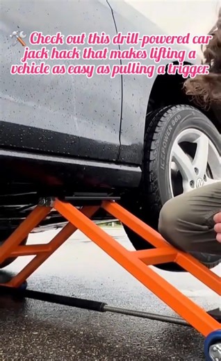 Genius DIY Drill-Powered Car Jack | Fast & Easy Lifting Hack!