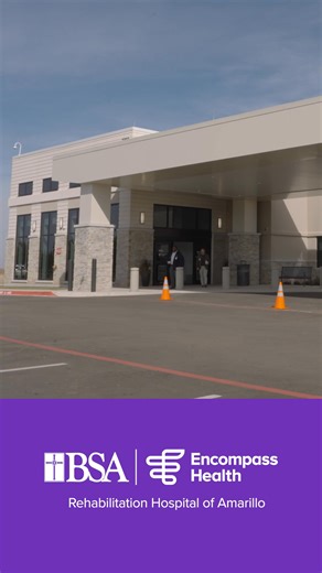 We are growing our national footprint again with our newest hospital in Texas. Rehabilitation Hospital of Amarillo, a joint venture of BSA Health System and Encompass Health, will begin serving patients today. The 50-bed hospital will provide advanced rehabilitative care for patients recovering from strokes, brain injuries, spinal cord injuries, amputations and other complex orthopedic conditions — helping them regain independence and return to what matters most. The opening of our Amarillo hosp