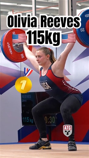 Olivia Reeves (69kg 🇺🇸) 115kg Snatch 🥇 Slow Motion 2026 Pan Am #weightlifting