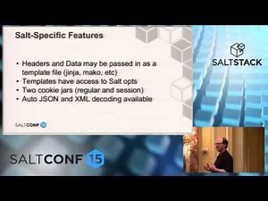SaltConf15 - SaltStack - Using APIs to Integrate SaltStack with the REST