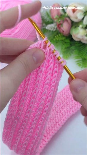 Beautiful Tunisian Crochet Stitch Pattern Tutorial 🧶#crochet
