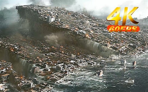 【4K60帧】号称最强的灾难开学片！无人超越《2012世界末日》