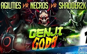 『守望先锋』Shadder2k vs Agilities vs Necros - 迷幻派vs秒刀派vs学院派！  GENJI GODS