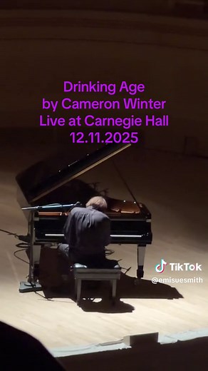 Cameron Winter performing Drinking Age off of his solo album Heavy Metal | live at Carnegie Hall 12.11.2025