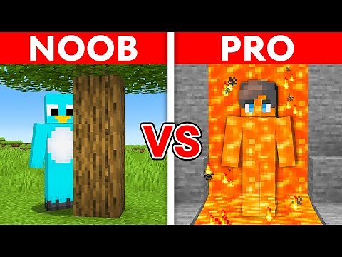 NOOB vs PRO: HIDE AND SEEK MAP BUILD CHALLENGE - Minecraft Prop Hunt