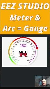 How to in EEZ Studio meter & arc to make a car GAUGE with some added flow magic #eezstudio