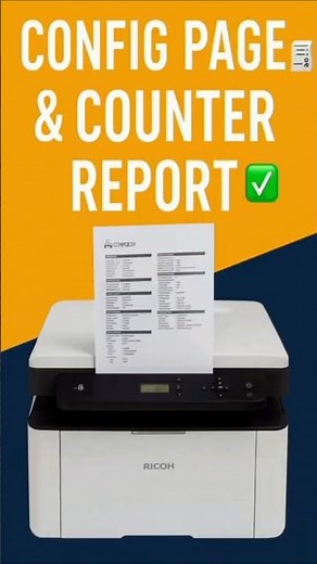 Ricoh Printer Report & Counter Check 🔧🧾 #shorts