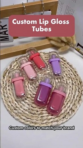 Custom lip gloss tubes designed to match your brand