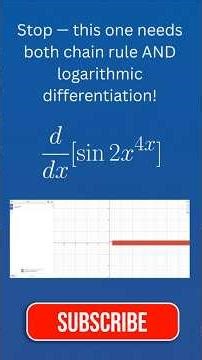 Quick Calculus: When the Exponent Depends on x 🔥