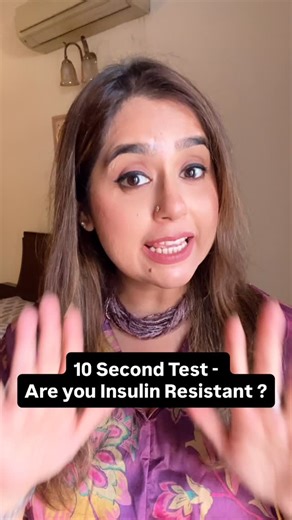 Simarpreet Kaur on Instagram: "Do you have insulin resistance? Do this one step test at home..! #insulin #insulinresistance #hometest #diabetes #feelgreat #instareels"