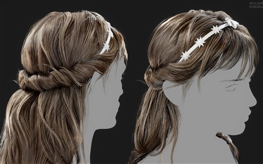 【maya】次世代女性角色头发制作流程