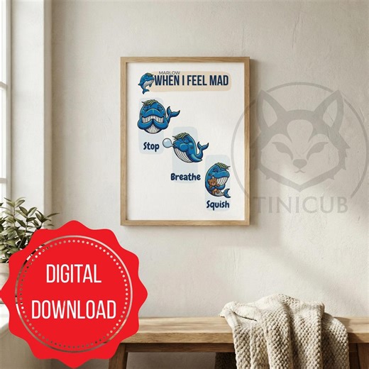 When I Feel Mad Poster for Kids | Calm Corner Printable | Anger Regulation Tool - Etsy