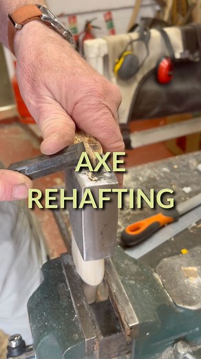 A well-fitted handle is just as important as a sharp edge. This felling axe has been rehafted and is ready to serve for years to come. We love restoring old tools, and we stock a wide range of axe handles for all sizes of axe heads. Every Woodsmith handle comes with a custom-fit hardwood wedge and a metal wedge, making sure the fit is extra secure. It’s not always easy working out which handle will fit your axe head best, so we’ve put together a YouTube video to show you how to measure and choos