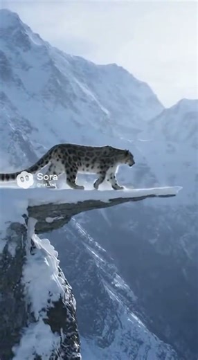 Snow Leopard Walking Through a Frozen Mountain Pass | Cinematic Wildlife Film