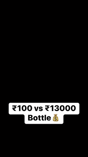 ₹100 vs ₹13000 Bottle💰#reels #apple #bottle | Tech Burner
