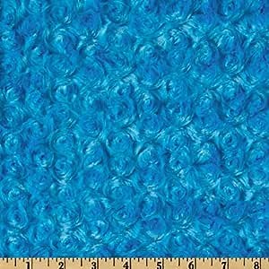 Amazon.com: Shannon Fabrics Shannon Minky Rose Cuddle Dark Turquoise Fabric By The Yard