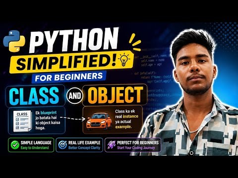 Python Class and Object Explained in Hindi | OOPs Concepts for Beginners 🚀