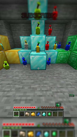 Minecraft Dancing Parrots #minecraft #shorts