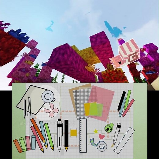 かぞえてぽちっと展開図！ / #minecraft #papercraft