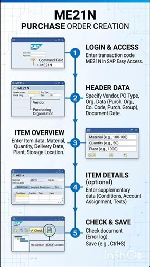 How to Create PO in ME21N