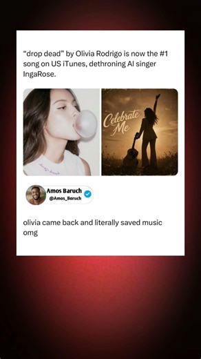 Olivia Rodrigo Just DETHRONED an AI Singer on iTunes! 😱