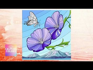 Relaxing Floral Coloring | Zen Color | Calming Music