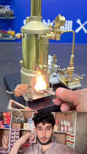 Mini Engine Start Test | Small Mechanical Engine Starting Experiment #short #shorts #viral #engine