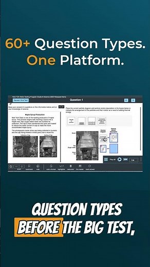 60+ Tech-Enhanced Question Types. One Platform