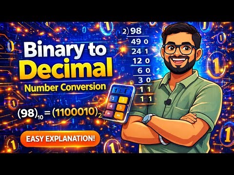 Binary to Decimal Conversion in 5 Minutes ⚡ (Full Concept + Tricks)