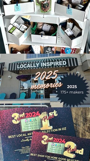 Five years of Locally Inspired 🤍 From celebrating milestones and community awards, to summer lemonade stands run by our youngest entrepreneurs, to unlocking the door to a brand-new space — this year was full of moments that reminded us what local really means. None of this happens without a community that believes in shopping small, cheering loud, and showing up again and again. Thank you for being part of these moments and helping us build something we’re incredibly proud of. Here’s to the mem