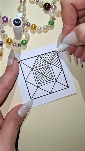 zen-pattern #35 | zentangle pattern series | simple zen-drawing