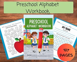 ABC Tracing Workbook: Preschool & Kindergarten Writing Practice (PDF Download) - Etsy
