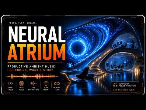 NEURAL ATRIUM | Productive Ambient Music for Coding, Work & Study