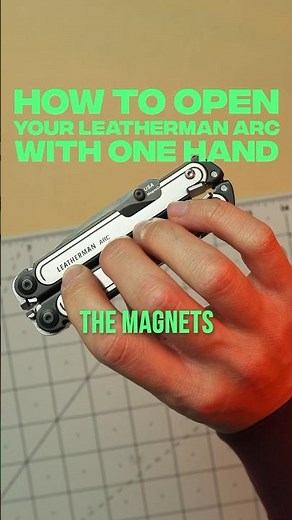 How to open your Leatherman Arc Multitool with one hand 🤙 #youtubeshorts #shorts
