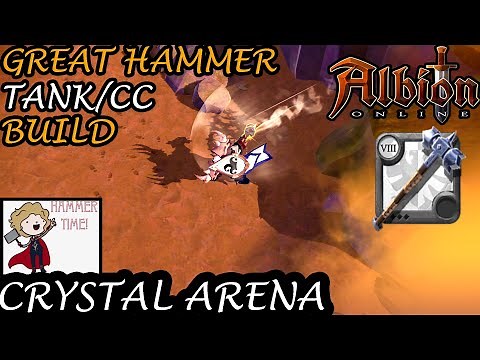 Great Hammer Tank/CC Build - Crystal Arena (Silver 4/Season 18) - Albion Online