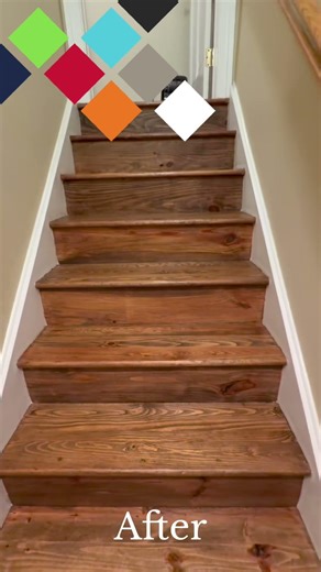 Staircase Sanding and Refinishing | Before & After Transformation