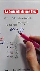 The derivative of a root #maths #calculus