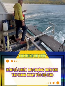 Ném cả chiếc neo xuống biển khi tàu đang chạy tốc độ cao